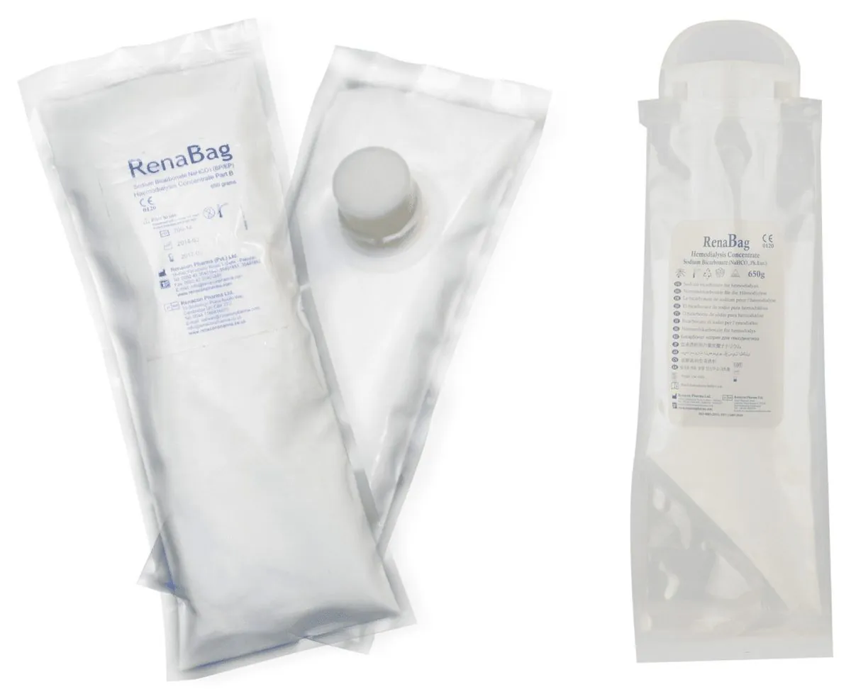 RenaBag sealed sodium bicarbonate pouches, haemodialysis concentrate Part B